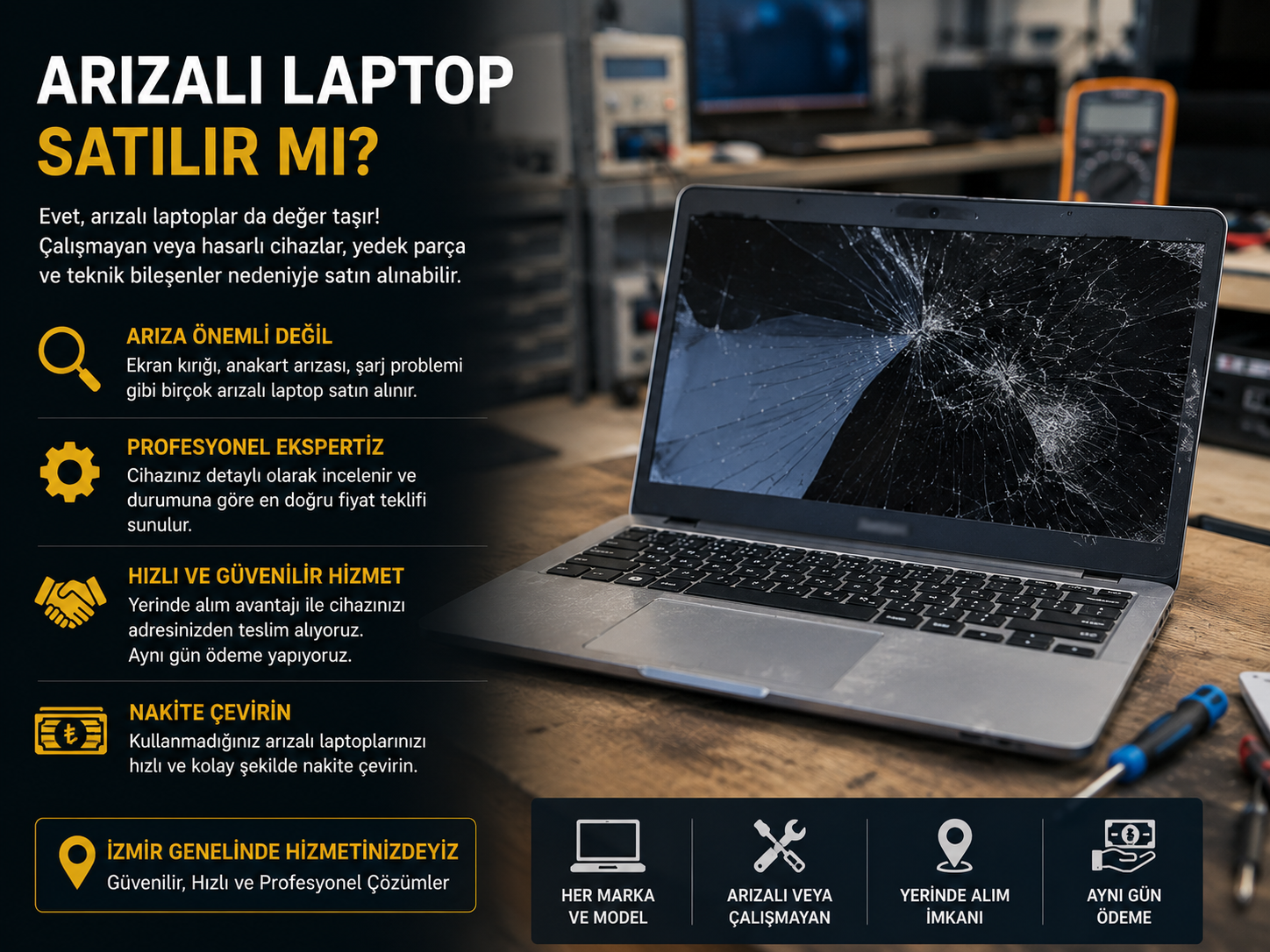 Arızalı Laptop Satılır mı?